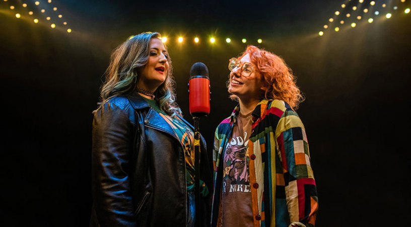 Rebekah Hinds and Bronté Barbé in Kathy and Stella Solve a Murder