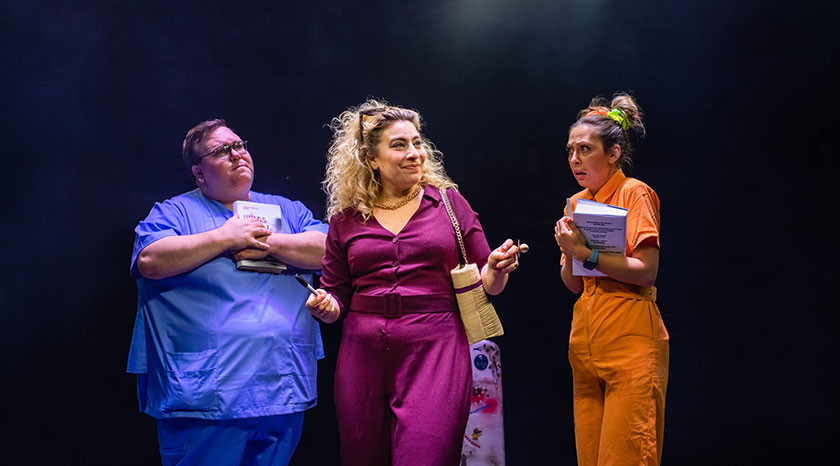 TJ Lloyd, Jodie Jacobs and Imelda Warren-Green in Kathy and Stella Solve a Murder!