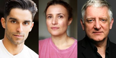 Eben Figueiredo, Lyndsey Marshal and Simon Russell Beale